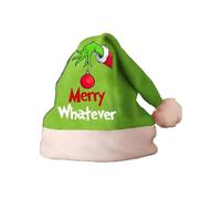 HGWOPGASD Adults Christmas Hats Santa Claus Hat Hat Grinch Santa Hat Beanie Mens Christmas Hat Santa Hats Christmas Santa Hats Hat Grinch Plush Santa Hat Christmas Hat for Adult Print Chrismas Hat