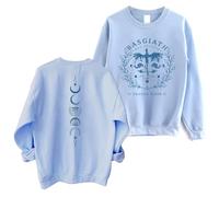 HGWOPGASD Basgiath War College Sweatshirt - Fourth Wing Book Dragon Rider Violet Sorrengail Sweater Medium 01-Sky Blue