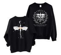 HGWOPGASD Basgiath War College Sweatshirt - Fourth Wing Book Dragon Rider Violet Sorrengail Sweater Medium 02-Black