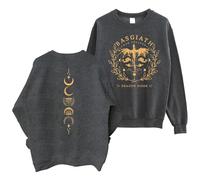 HGWOPGASD Basgiath War College Sweatshirt - Fourth Wing Book Dragon Rider Violet Sorrengail Sweater Medium 01-Dark Gray