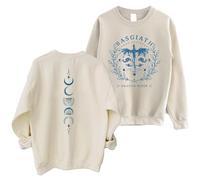 HGWOPGASD Basgiath War College Sweatshirt - Fourth Wing Book Dragon Rider Violet Sorrengail Sweater Sweatshirt Medium 01-Beige