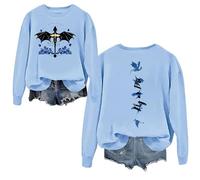 HGWOPGASD Basgiath War College Sweatshirt - Fourth Wing Book Dragon Rider Violet Sorrengail Sweater Sweatshirt Medium 01-Sky Blue
