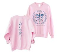 HGWOPGASD Basgiath War College Sweatshirt - Fourth Wing Book Dragon Rider Violet Sorrengail Sweater X-Large 01-Pink
