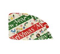 HGWOPGASD Christmas Hat Scrub Caps Women Nurse Caps for Women Unisex Scrub Cap Surgical Cap Printed Surgical Cap Work Cap for Women Womens Christmas Scrub Christmas Button Hat Snowflake Christmas Hat