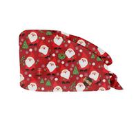 HGWOPGASD Christmas Hat Scrub Caps Women Nurse Caps for Women Unisex Scrub Cap Surgical Cap Printed Surgical Cap Work Cap for Women Womens Christmas Scrub Christmas Button Hat Snowflake Christmas Hat