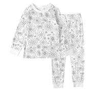 HGWOPGASD Color Pajamas Kids With Markers Girls Pijamas De Niños Coloring Pjs For Kids Colorable Pajamas For Kids Diy Diy Set Funny Diy Pajama Pijamas Niños Pajamas Kids Bamboo Pajamas Pajamas For