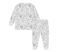 HGWOPGASD Coloring Pajamas For Girls Bamboo Kids Pajama Kid Diy Hand Painted Homewear Set Colouring Pajama Sets Color Pjs For Kids Color In Pajamas Kids Color Your Own Pajamas For Kids Bamboo Pajamas