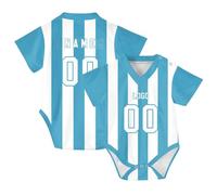 HGWOPGASD Custom Baby Pregnancy Announcement Bodysuit Personalized Baby Football Jersey with Name Number Logo Boy & Girl Born Romper for 3-18 Months A24