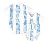 HGWOPGASD Custom Baby Pregnancy Announcement Bodysuit Personalized Baby Football Jersey with Name Number Logo Boy & Girl Born Romper for 3-18 Months A20