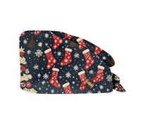 HGWOPGASD Fun Scrub Caps Dental Surgical Caps Women Christmas Caps Surgical Scrub Christmas Hat Print Bouffant Surgical Cap Funny Scrub Caps Christmas Surgical Caps Chrismas Cleaning Working Cap