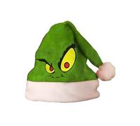 HGWOPGASD Grinch Knit Hat Holiday Cap White Santa Hat Christmas Merry Headband for Adults Green Reindeer