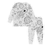 HGWOPGASD Kids Pjs Colouring Pajama Sets Color Your Pajamas Colorable Pjs Kids Colorable Pajamas Graffiti Pajamas Bamboo Pjs Kids Colorable Pajamas For Kids Diy Color Pjs Pijamas De Niños Colorable