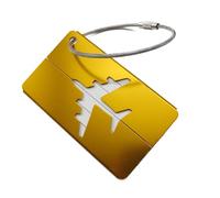 HGWOPGASD Metal Luggage Tags, Travel Tags for Luggage, Suitcase Tag with Name Address Tel Email Labels, Baggage Handbag Labels Prevent Loss for Travel Business Trip Suitcase A22