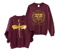 HGWOPGASD Oversized Shirts Women Vintage Moon Graphic Sweatshirt Book Lover Astrology Loose Long Sleeve Top