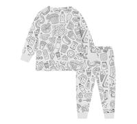 HGWOPGASD Pajamas You Can Color With Markers Kids Pajamas For Boys Color Pajamas Kids Toddler Colorable Pajamas For Kids Coloring Pajamas For Kids Color Me Pajamas Kid Diy Hand Painted Homewear The