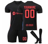 HGWOPGASD Personalised 25/26 Football Kit Kid Barca Football Football Kits for Boys Home and Away Football Shirts Jersey Boys Football Kits Football Kit for Kids Barca Kit Barca Jersey A03