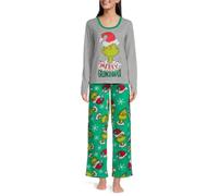 HGWOPGASD Plus Size Family Christmas Pajamas Grinch Pj Grinch Clothes for Women Pijamas Navide?As Familiares 2024 Xmas Nightgown Matching Jammies for Families The Grinch Family Xmas Pjs Matching