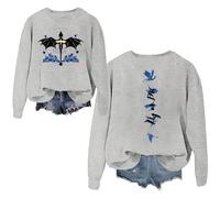 HGWOPGASD War College Sweatshirt - 4 Wing Book Dragon Rider Violet Sorrengail Pullover Sweater Long Sleeve Crewneck for Women 01-Light Gray 5XL