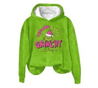 HGWOPGASD Women Hoodie Hoodie For Teenage Girls Hoodies Women Ladies Grinch Jumper Woman Hoodie Grinch Gifts Womens Christmas Hoodies The Grinch Christmas Jumper Grinch Jumper Ladies Grinch Top