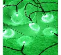 HGWUOKUA Solar Outdoor String Lights, 12m 200LED Shell Fairy Lights Shell Solar String Lights Waterproof for Garden (Green)