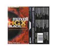 HGXB-30 Professional High Grade 30 min VHS Tape - Pack of 24 Tapes Maxell Black One Size