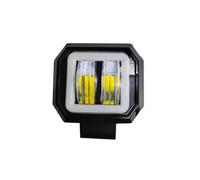 HGYFS5 Motorcycle Headlamp LED Off-road External Car Lights Battery Car Spotlights Motorcycle Headlights High-brightness Modified Auxiliary Lights Motorcycle Headlights(Square)
