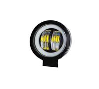 HGYFS5 Motorcycle Headlamp LED Off-road External Car Lights Battery Car Spotlights Motorcycle Headlights High-brightness Modified Auxiliary Lights Motorcycle Headlights(Circle)