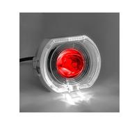 HGYFS5 Motorcycle Headlamp Motorcycle Electric Vehicle 3-inch LED Headlight Built-in Double Lens Spotlight Headlights(White+red)