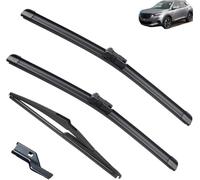 HGYNBCP Windshield Wiper Blade fit for Peugeot 2008 P24 MK2 2019-2023 24in+16in+12in Set of Wiper Blades All-Weather Performance Easy Installation