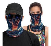 hgyujh Facescarf Unisex Depicts A Volcano Printed Headscarf Face Mask Cycling Mask Neck Cover Mask for Men And Women Multifunctional Headwear Outdoor