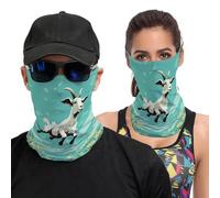 hgyujh Facescarf Unisex Goat Frolic Printed Headscarf Face Mask Cycling Mask Neck Cover Mask for Men And Women Multifunctional Headwear Outdoor