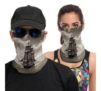 hgyujh Facescarf Unisex Nautical Sailing Pirate Theme Printed Headscarf Face Mask Cycling Mask Neck Cover Mask for Men And Women Multifunctional Headwear Outdoor