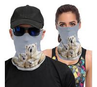 hgyujh Facescarf Unisex Polar Bear And Cub Printed Headscarf Face Mask Cycling Mask Neck Cover Mask for Men And Women Multifunctional Headwear Outdoor