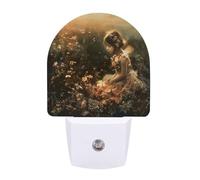hgyujh Night Lights Plug Into A Beautiful Fairy Printed Wall Nightlight Dusk to Dawn Night Lamp for Stairway Hallway Bedroom