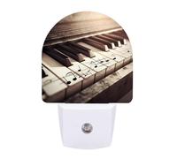 hgyujh Night Lights Plug Into Piano Keys with Musical Notes Printed Wall Nightlight Dusk to Dawn Night Lamp for Stairway Hallway Bedroom