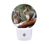 hgyujh Night Lights Plug Into Small Animals Printed Wall Nightlight Dusk to Dawn Night Lamp for Stairway Hallway Bedroom