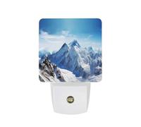 hgyujh Night Lights Plug Into Snow Mountain Scenery Printed Wall Nightlight Dusk to Dawn Night Lamp for Stairway Hallway Bedroom