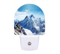 hgyujh Night Lights Plug Into Snow Mountain Scenery Printed Wall Nightlight Dusk to Dawn Night Lamp for Stairway Hallway Bedroom