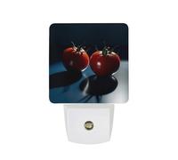 hgyujh Night Lights Plug Into Tomatoes on The Table Printed Wall Nightlight Dusk to Dawn Night Lamp for Stairway Hallway Bedroom