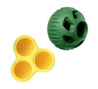 HGZHNAT Dog Chew Toy For Small To Large Breeds Leak Food Fillable Treat Ball Teether Silicone Training To Relieve Boredom Interactive Dog Treat Dispenser
