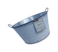 HGZHNAT Strong Iron Metal Plant Box Container Twin Gripped Design Suitable For Tabletop Planting Inside Outside Horticulture Use Double Handle Flower Pot