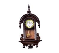 HGZLQKD 1:12 Scale Dollhouse Model Roman Clock Roman Clock DIY Accessories Mini Pendulum Clock for Handcraft Landscape Decor Gift, Steeple bell