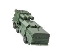 HGZLQKD 1/144 Armored Truck Model Vehicle Building Kit Ornament Building Model Launcher Trucks 4D for Table Scene Party Favors Boys, green