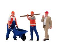 HGZLQKD 1/64 Scale Miniature Figures Model,Simulation Construction Building Workers Painted Diorama Worker Figure for Diorama Decor, Style C
