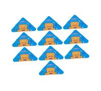 HGZLQKD 10 Triangular Paper Clips Document Holders Office Binder Clips PP Material Prevents Corner for Students Teachers Office Workers, Bear