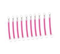 HGZLQKD 10x Retractable Spring Coil Keychain for Keys, Rose