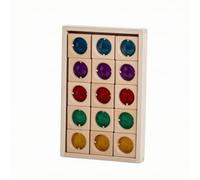 HGZLQKD 15 Pieces Wooden Construction Blocks | Stacking and Sorting Friendly, Unpainted Wooden Block with Translucent, Light-Catching, for Open-Ended Play, Trans 15 Gem