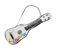 HGZLQKD 16.54" Kids Ukulele Musical Instruments Pretend Play Tuning Knob Storage Bag 4 Strings Guitar Toy for Girls Preschool Boys, White