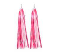 HGZLQKD 2 Pieces Bike Handlebar Streamers Children Bike Accessories for Girls Boys Easy to Install Tassel Ribbons, Pink