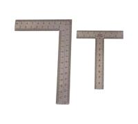 HGZLQKD 2 Pieces Stainless Steel Ruler T Shaped Teaching Supply,Drafting Ruler Measuring Tool for Engineer Crafting DIY Crafts